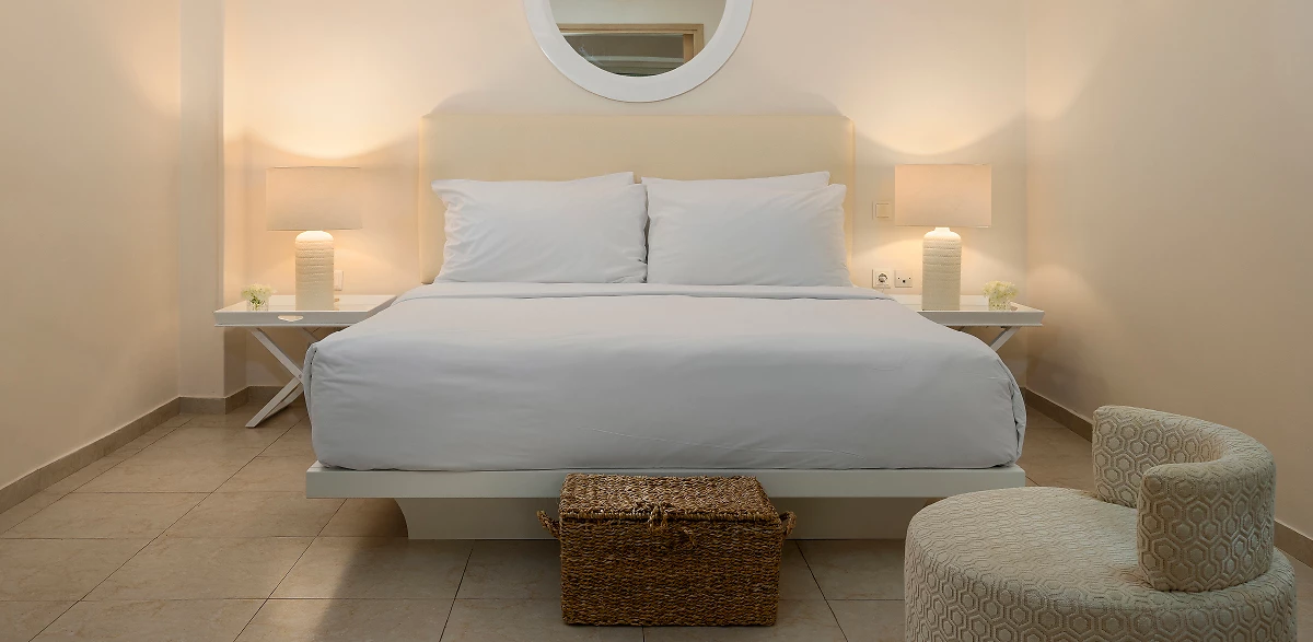 Chambre bungalow famille vue jardin