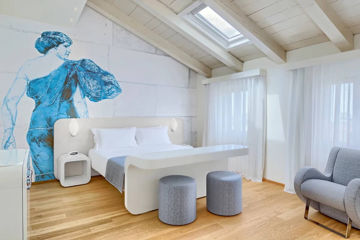 Superior room, Hotel Ausonia Hungaria, Lido, Venise, Italie