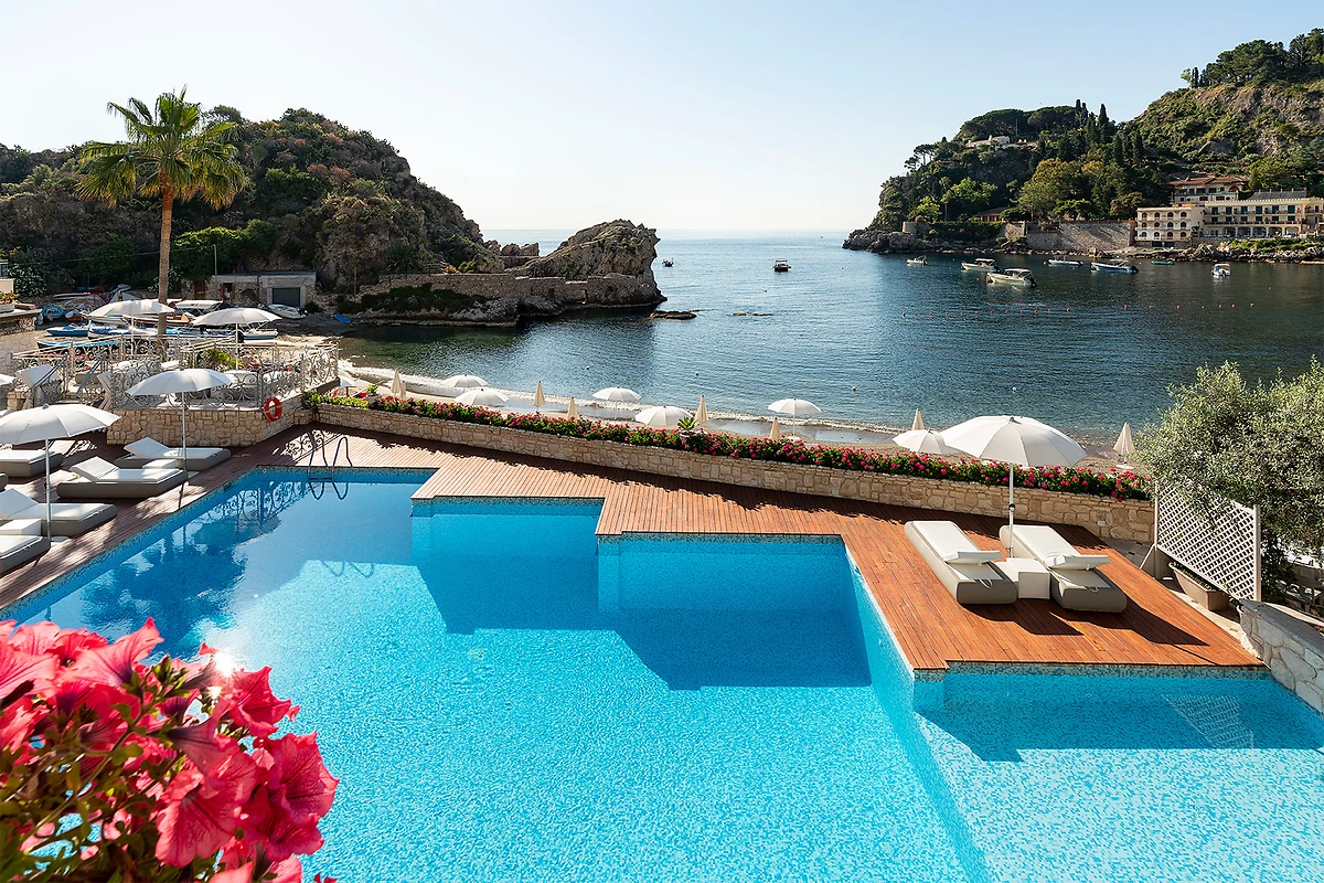 Piscine extérieure, VRetreats Mazzaro Sea Palace, Sicile, Italie