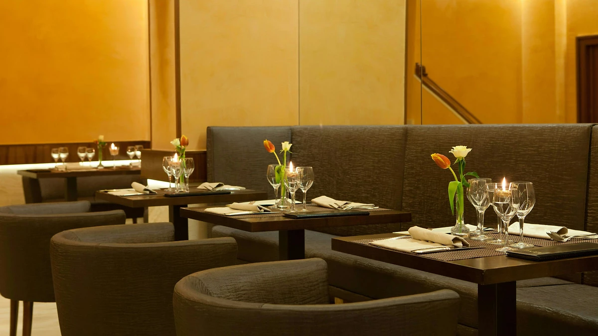 Restaurant, Hotel Diana Roof Garden, Rome, Italie