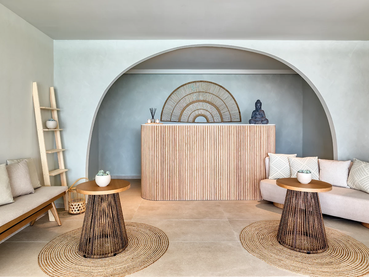 Accueil du Spa de l'hôtel, Domes Aulūs Zante