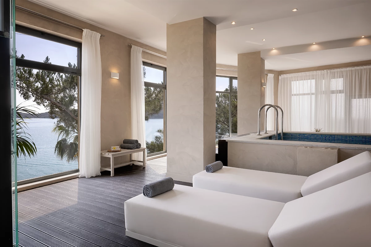 Spa de l'hôtel, Domes Aulūs Elounda, Curio Collection, Crète, Grèce