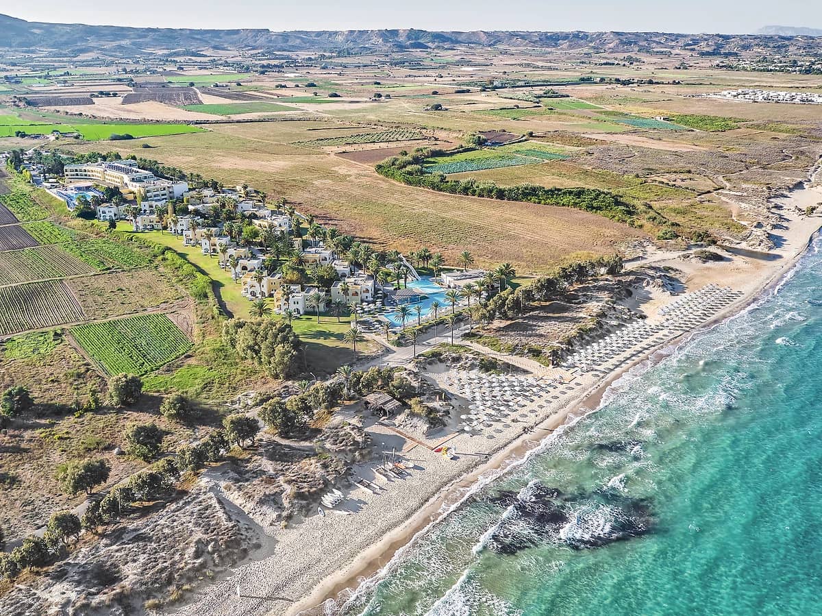 Vue aérienne de l'hôtel, Grecotel Casa Paradiso, Kos, Grèce, Kos, Grèce