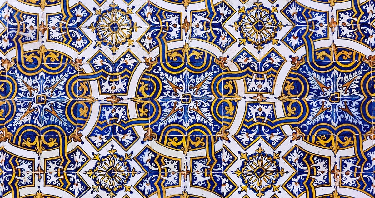 Azulejos, Université de Coimbra, Portugal