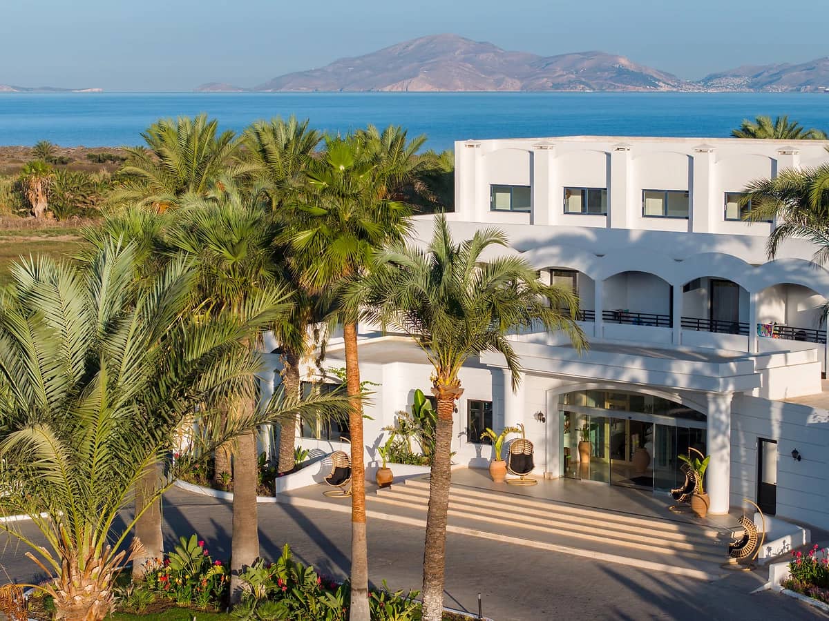 Entrée de l'hôtel, Grecotel Casa Paradiso, Kos, Grèce