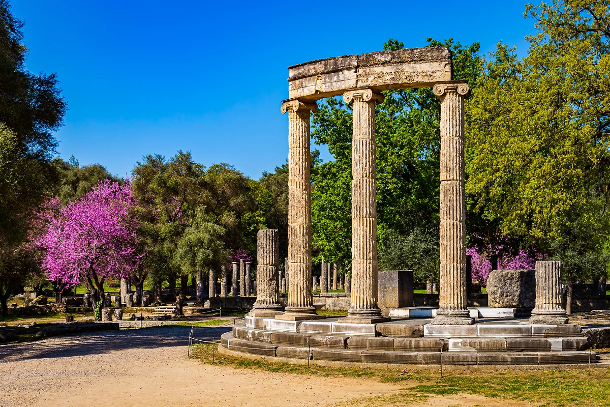 Ruines, Olympie, Péloponnèse, Grèce