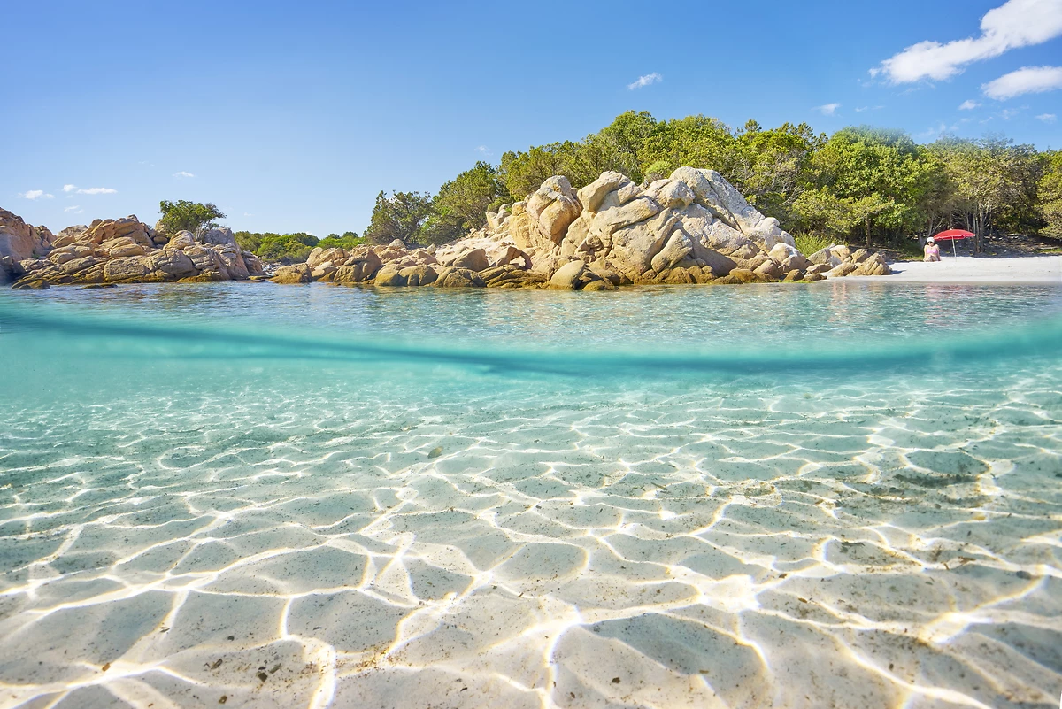 Plage Punta Dei Capricciolli, Costa Smeralda, Sardaigne, Italie