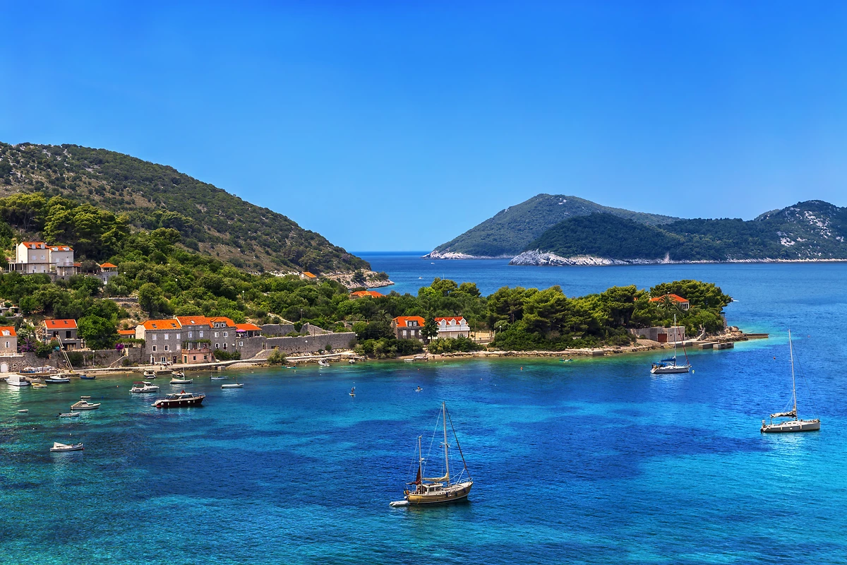 Île de Kolocep, îles Elaphites, Croatie