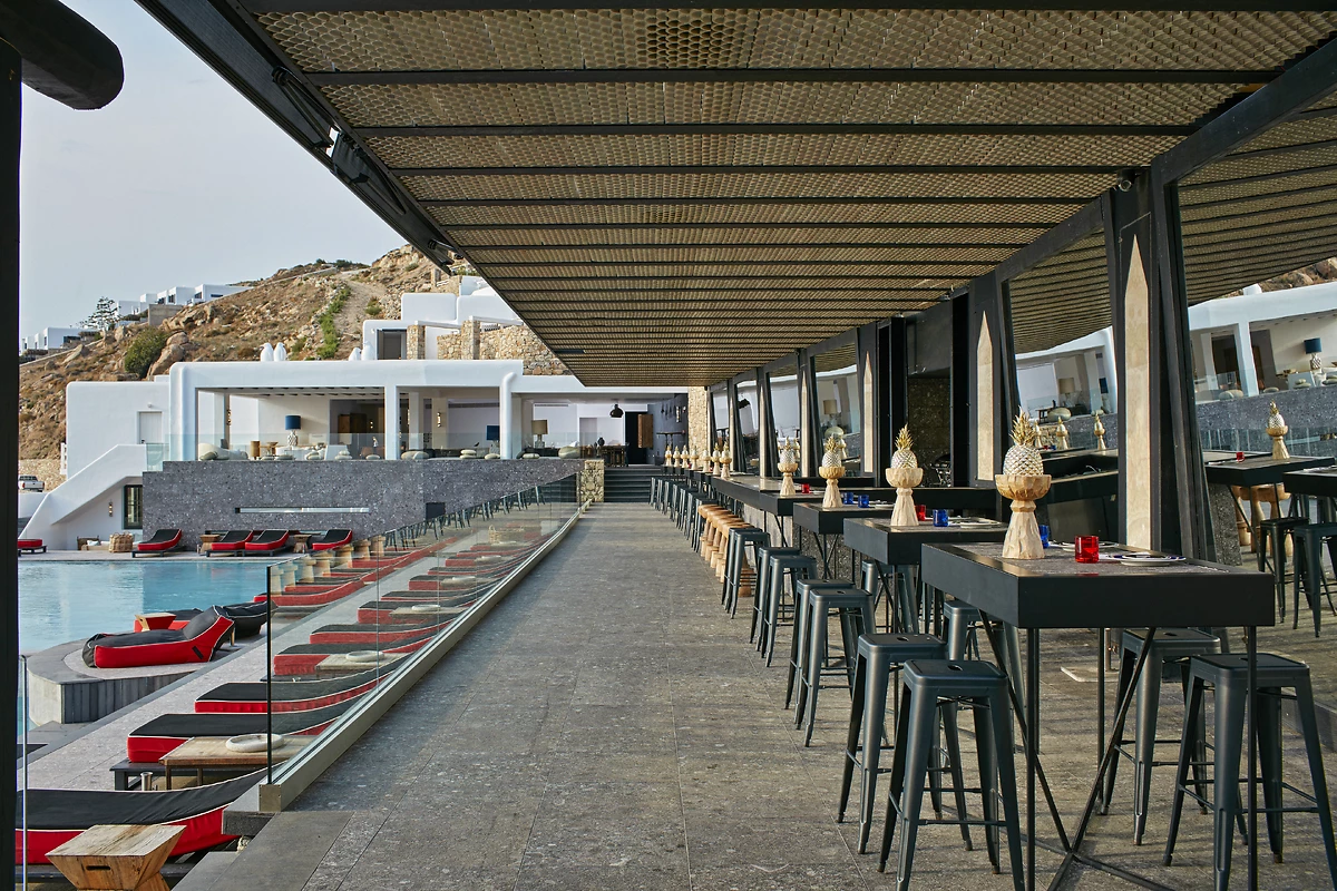 Kokkino Bar, Myconian Avaton, Mykonos, Grèce