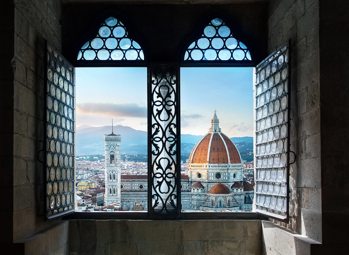 Vue depuis une fenêtre de la basilique di Santa Maria, Florence