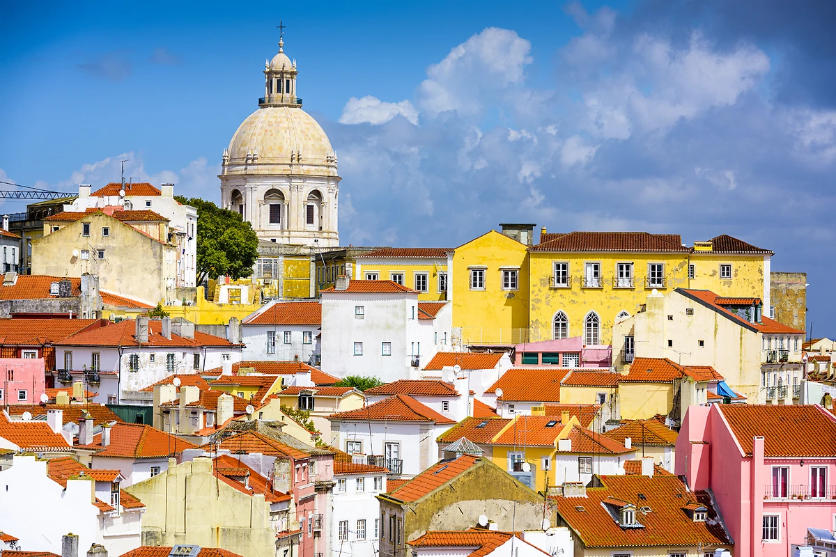 Vue sur les toits de Lisbonne, Portugal