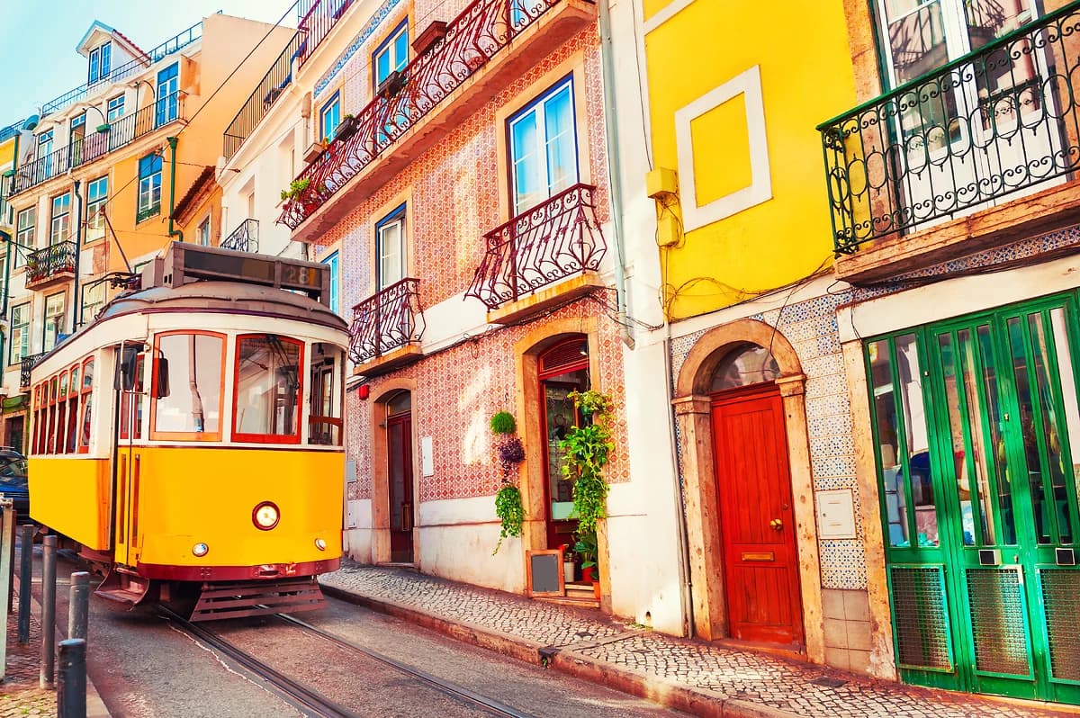 Tramway, Lisbonne, Portugal