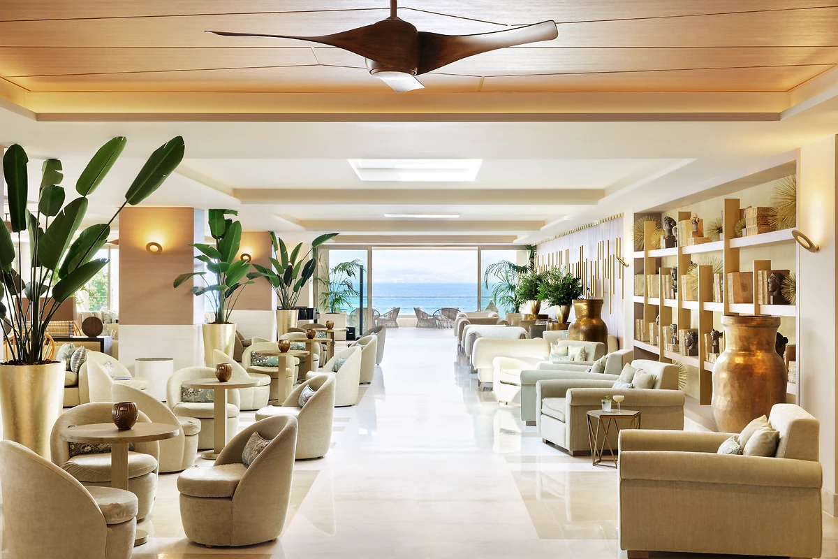 Bar du lobby de l'hôtel, Ikos Dassia, Corfou, Grèce