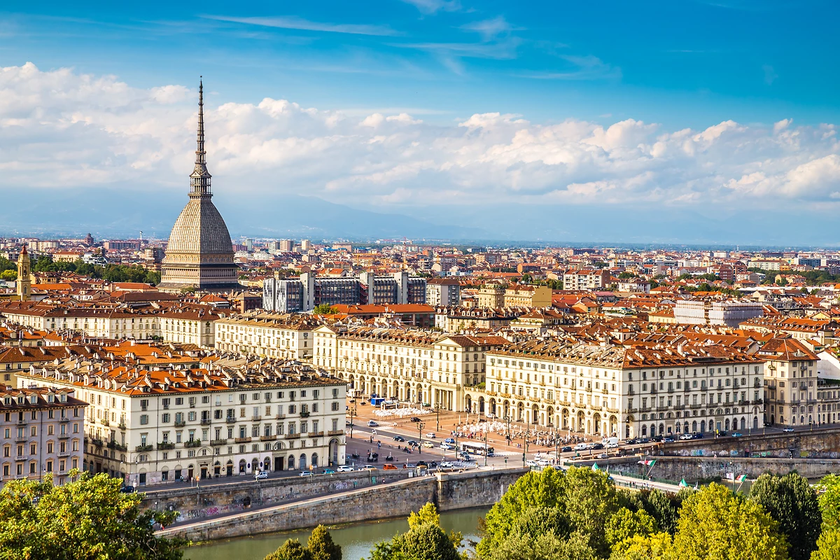 Vue sur le centre-ville de Turin
