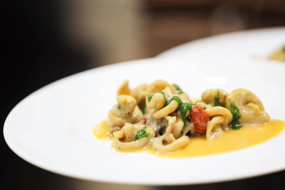 Plat servi au restaurant de l'hôtel, Masseria Caselli