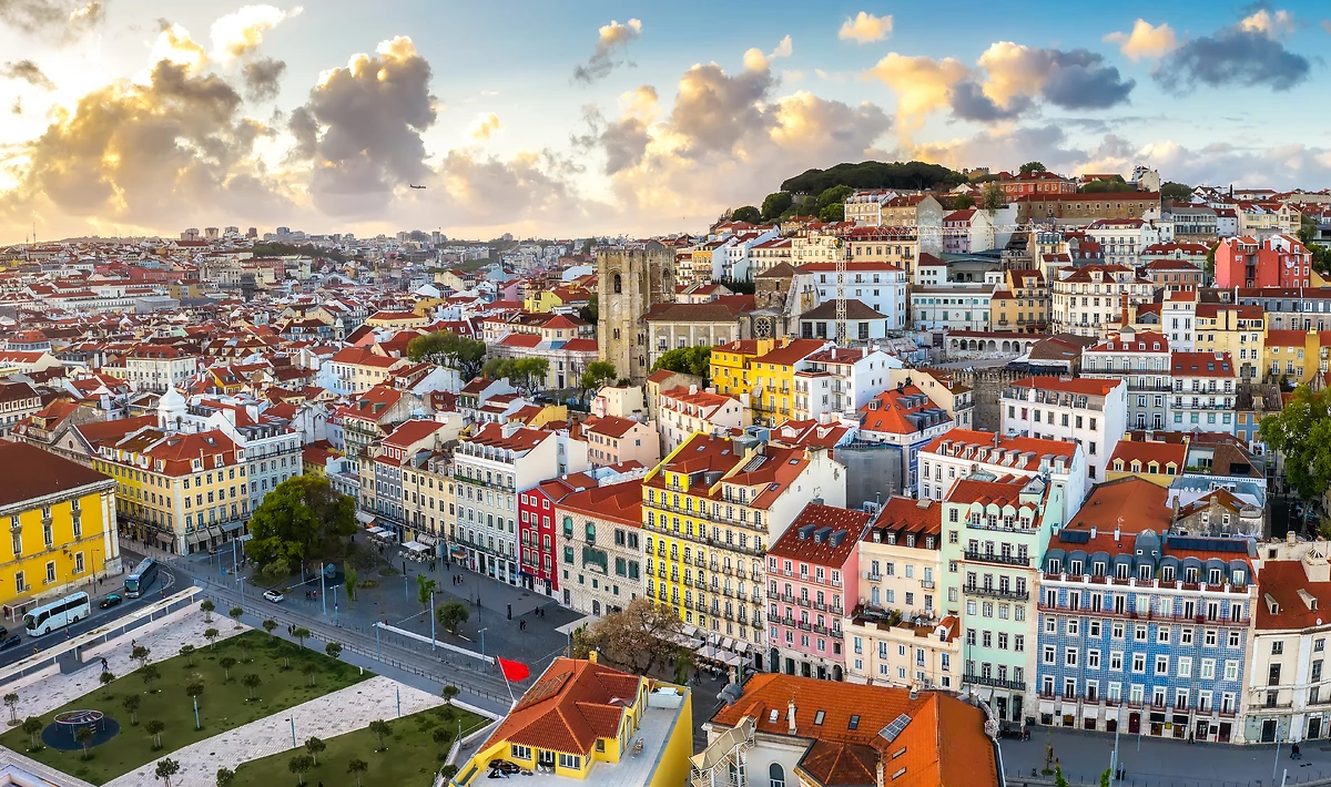 Vue du quartier d'Alfama, Lisbonne, Portugal