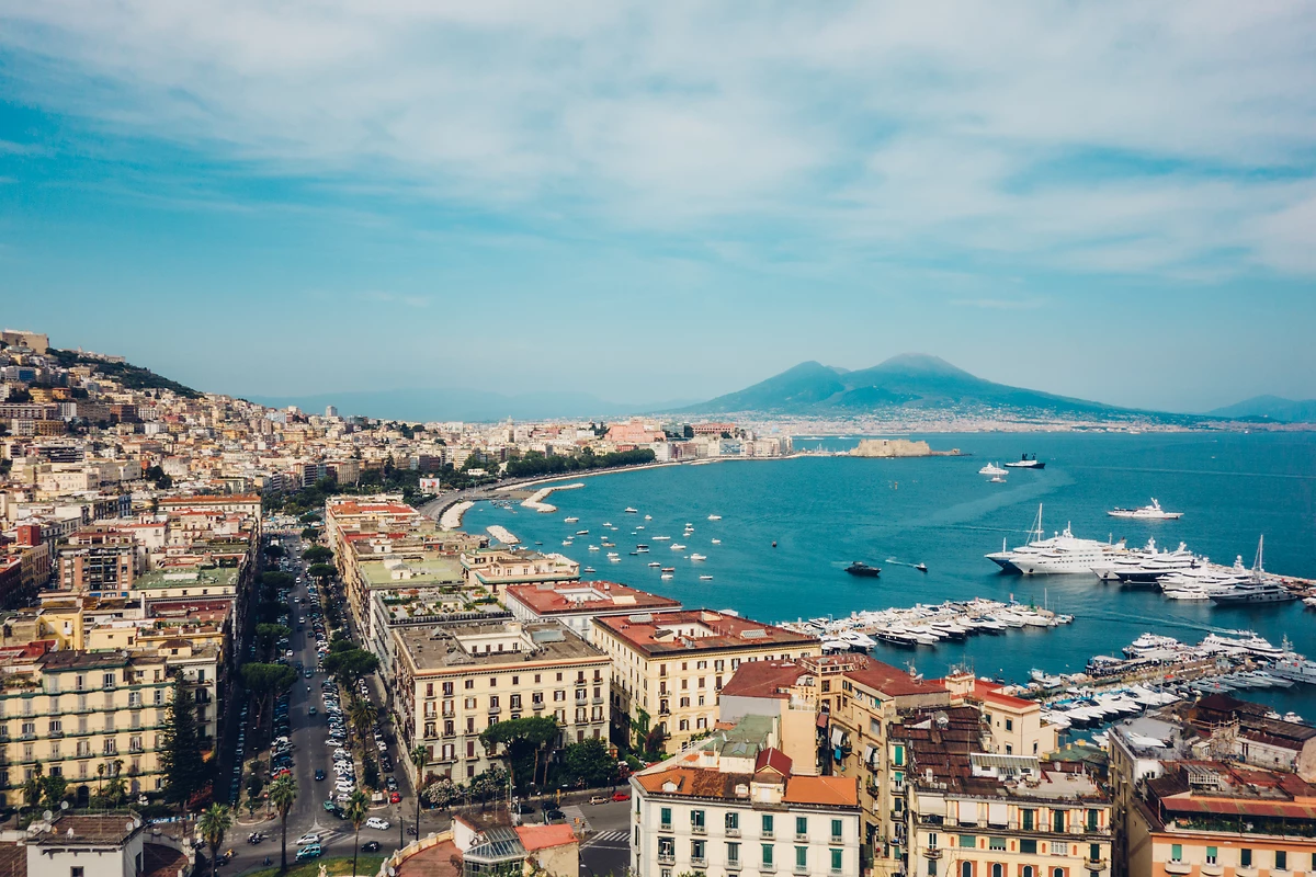Vésuve, Vue, Naples, Campanie
