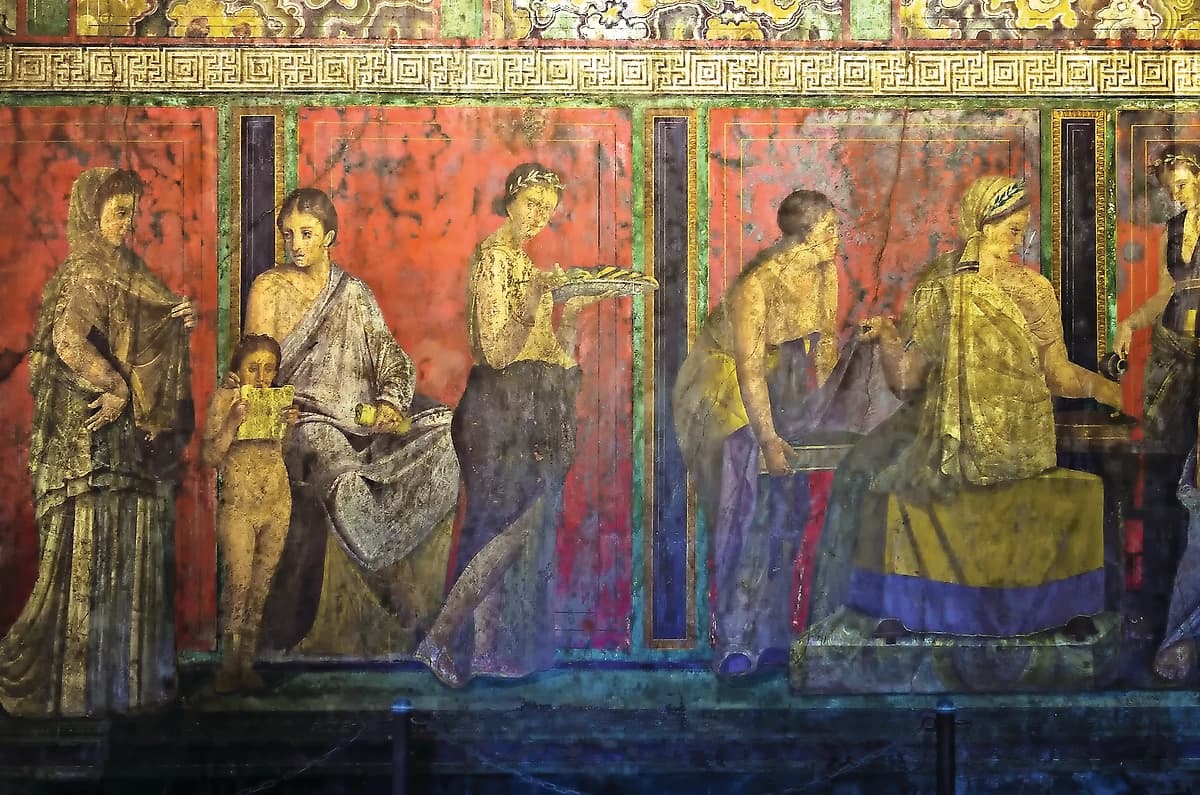 Frise dionysiaque, Villa des mystères, Pompéi