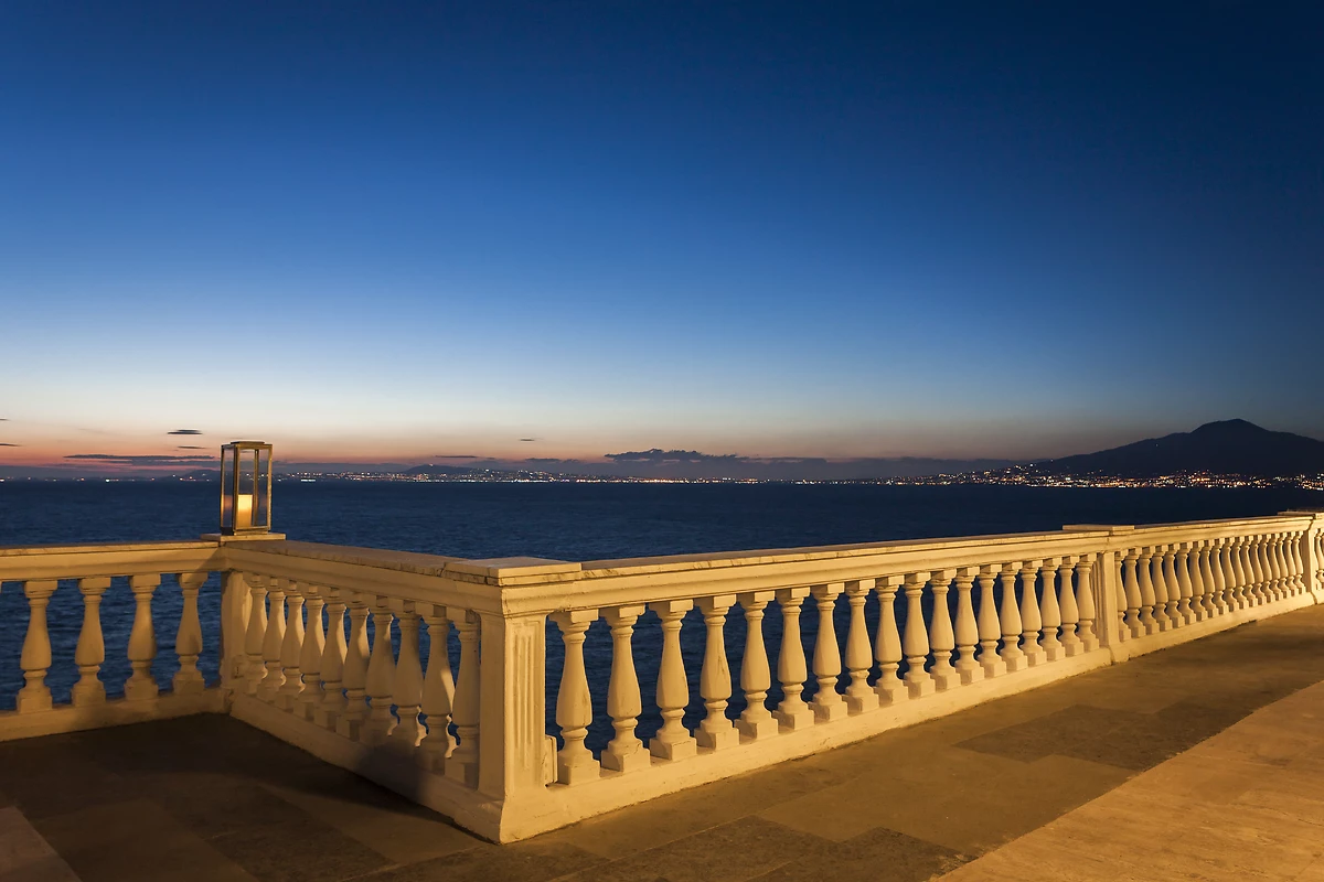 Terrasse, Grand Hotel Cocumella, Sorrente, Campanie, Italie