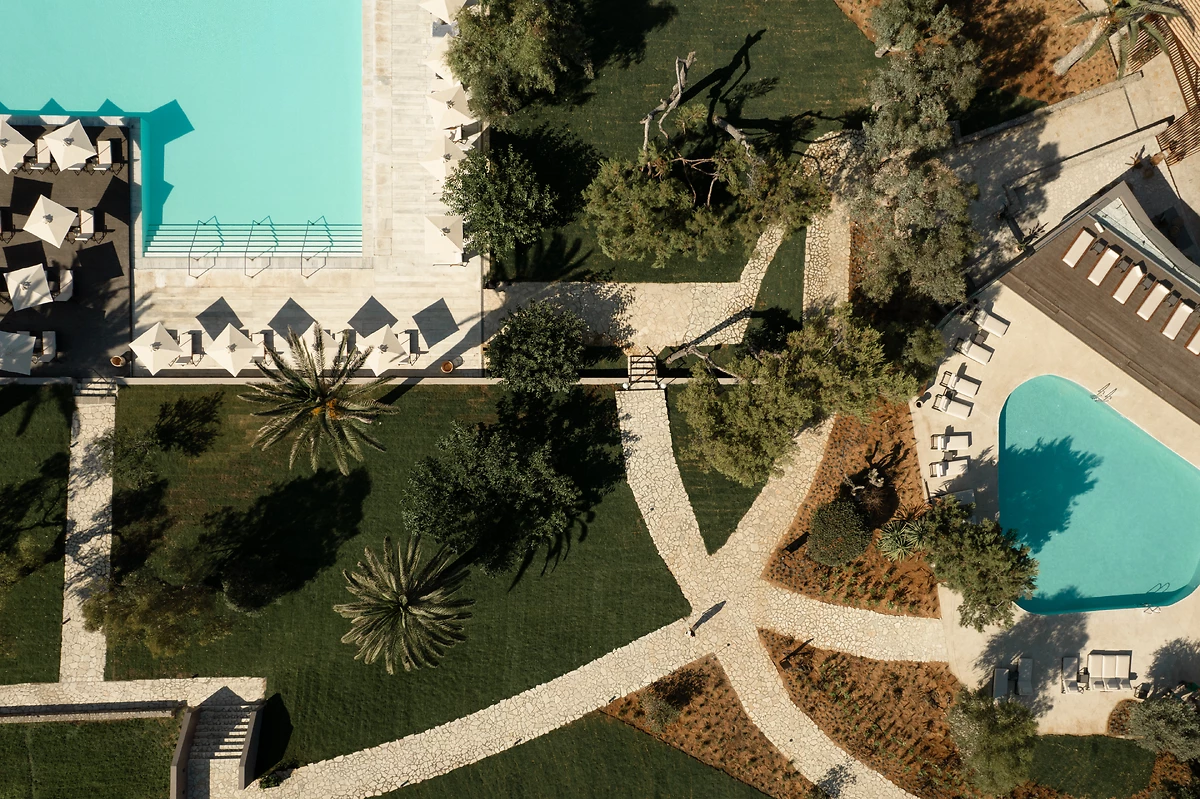 Vue aérienne de l'hôtel, Domes of Corfu, Autograph Collection, Corfou, Grèce