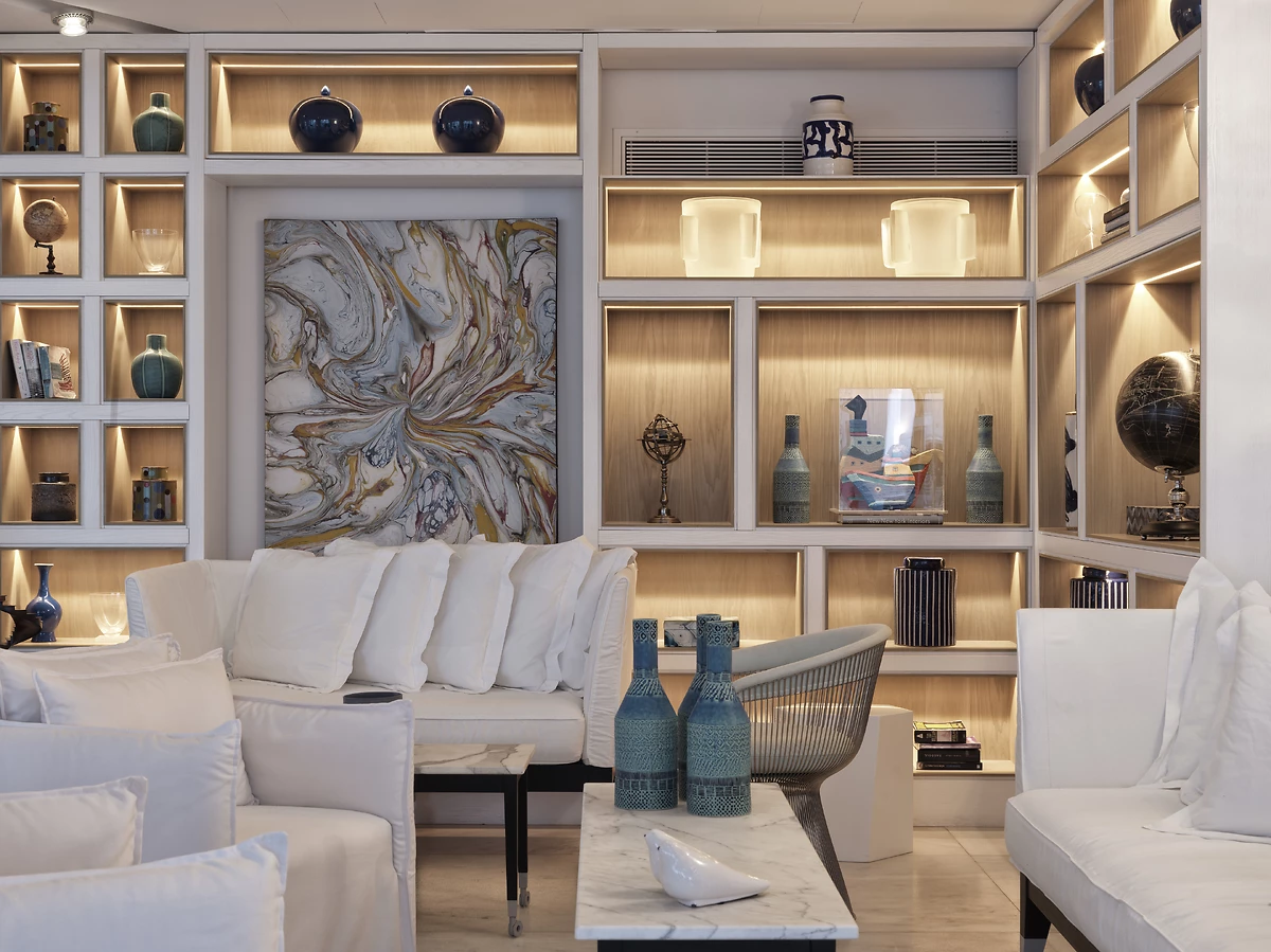 Bibliothèque, Myconian Kyma, Mykonos, Grèce