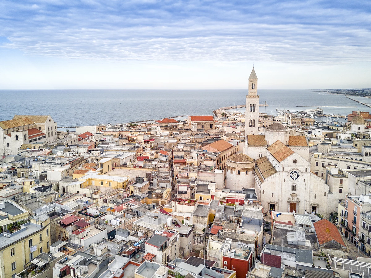 Vue panoramique sur Bari, Pouilles
