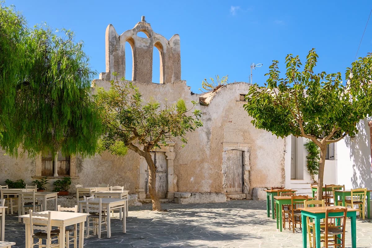 Ancienne église grecque, Chora, Folegandros, Cyclades, Grèce