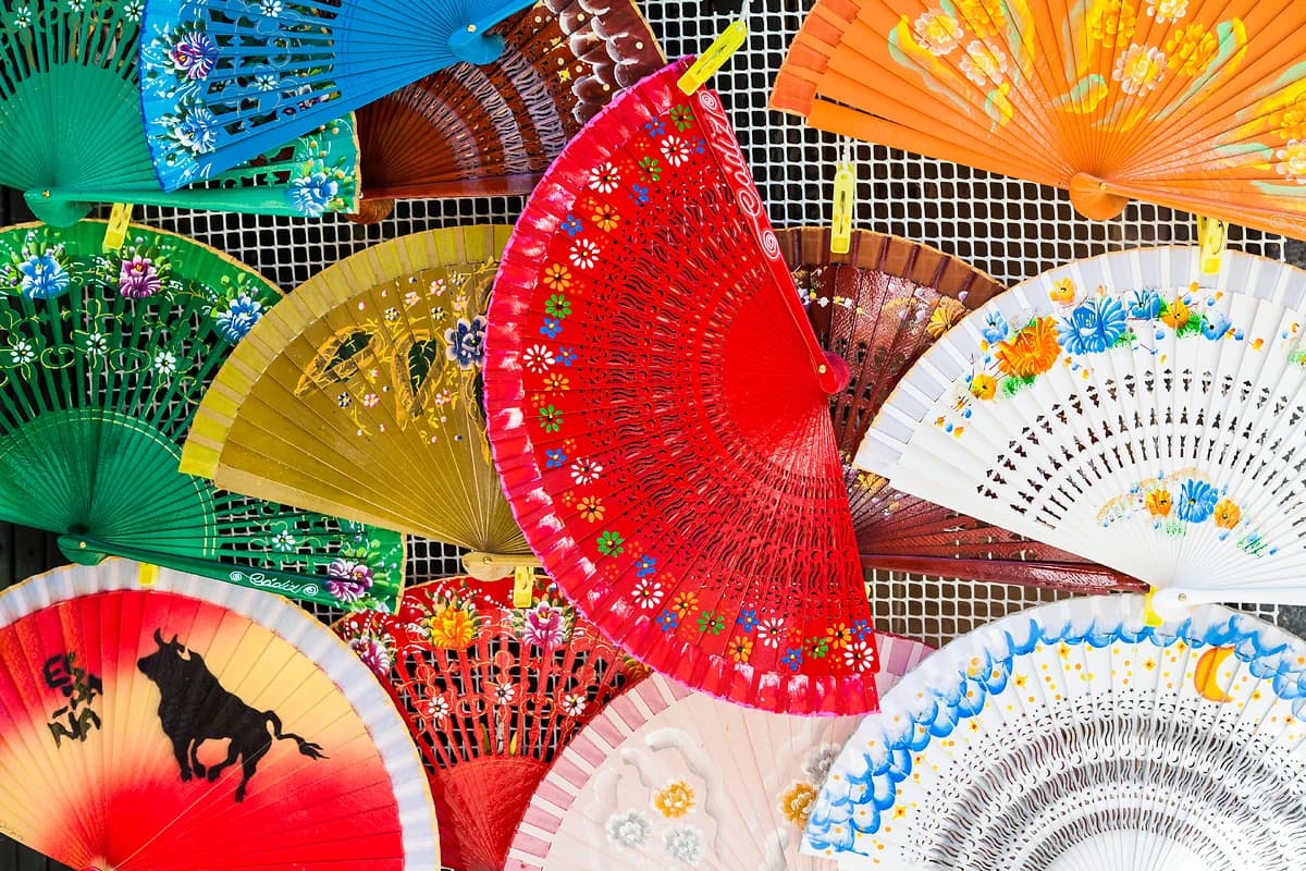 Éventails traditionnels, Andalousie, Espagne