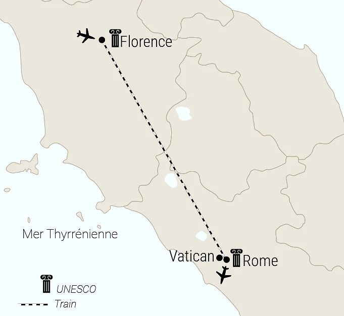 Carte du voyage
