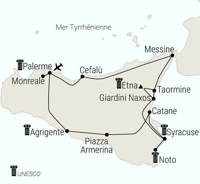 Carte du voyage