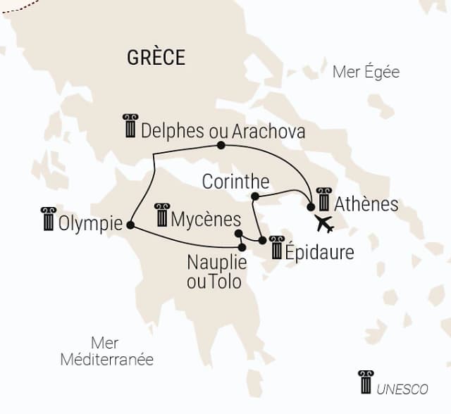 Carte du voyage