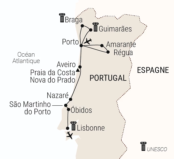 Carte du voyage