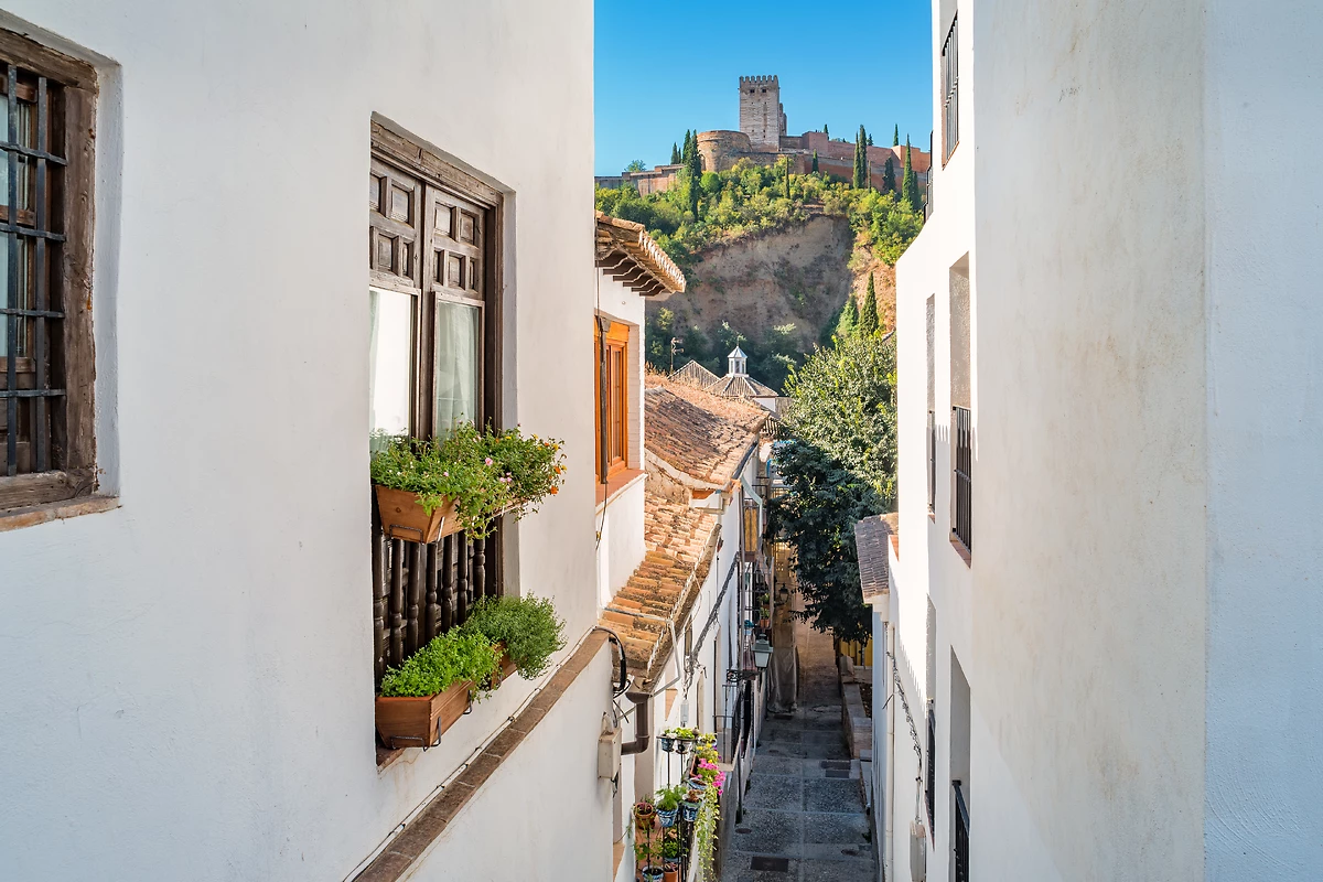 Quartier médiéval mauresque de l'Albaicín, Grenade, Espagne