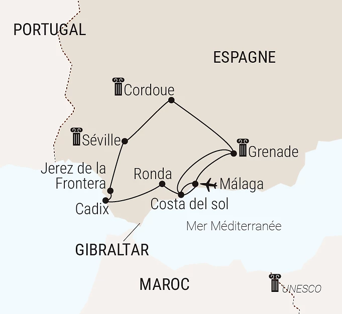 Carte du voyage