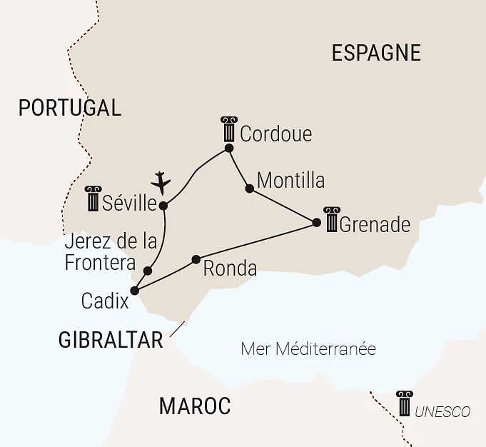 Carte du voyage
