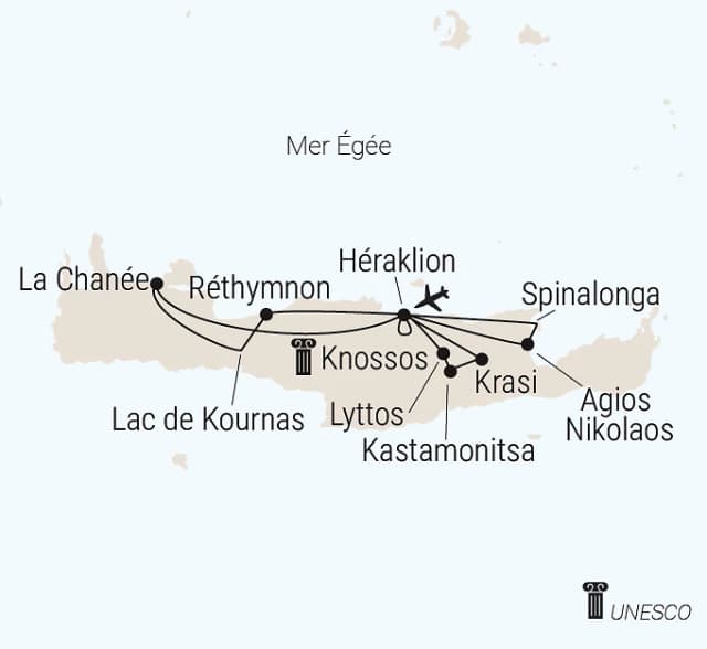 Carte du voyage