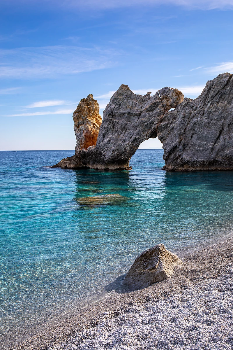 Plage de Lalaria, Skiathos, Grèce