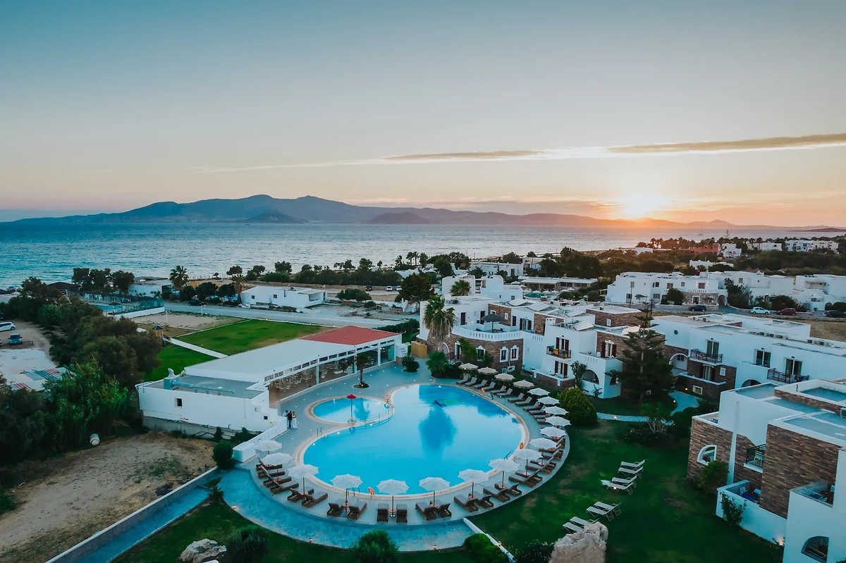 Vue aérienne de la piscine, Aegean Palace