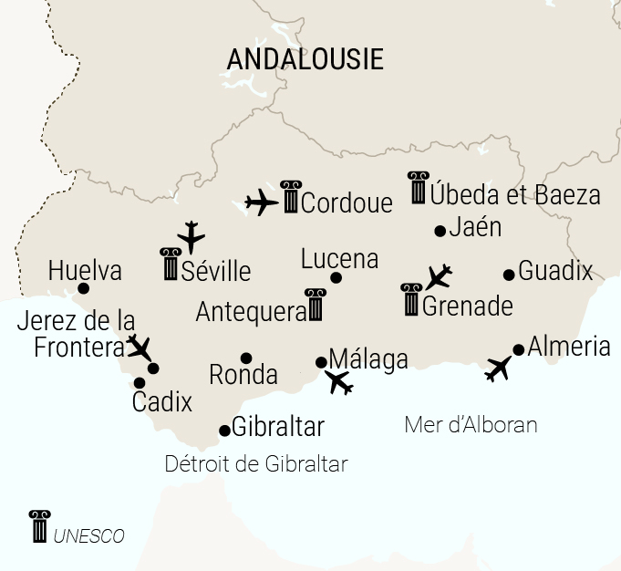 carte andalousie