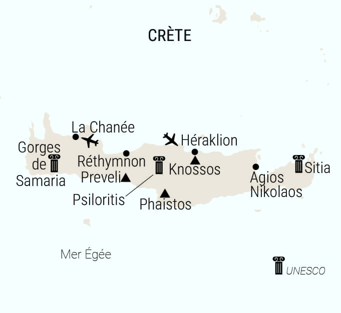 carte Crète