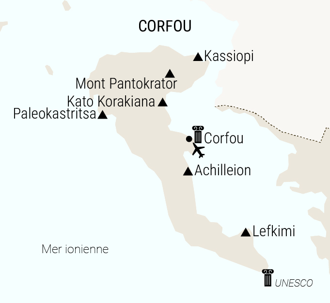 corfou carte