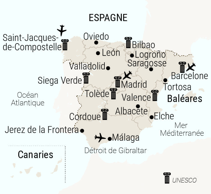 carte espagne