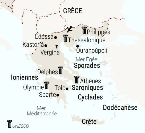 carte grèce