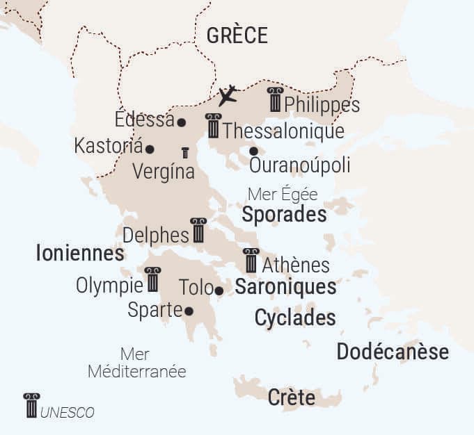 carte grèce