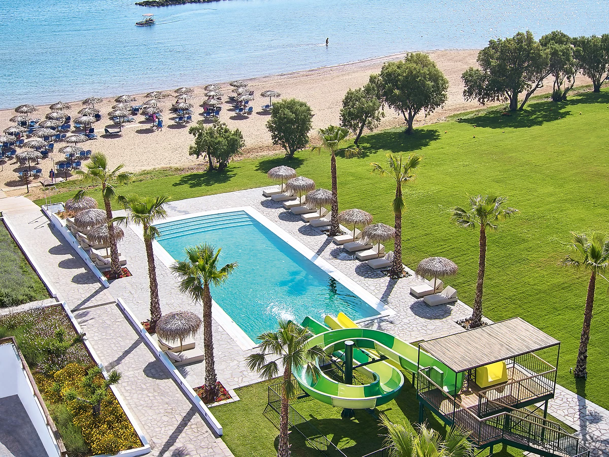 Kids club, Piscine à toboggan, Grecotel Casa Marron, Grèce