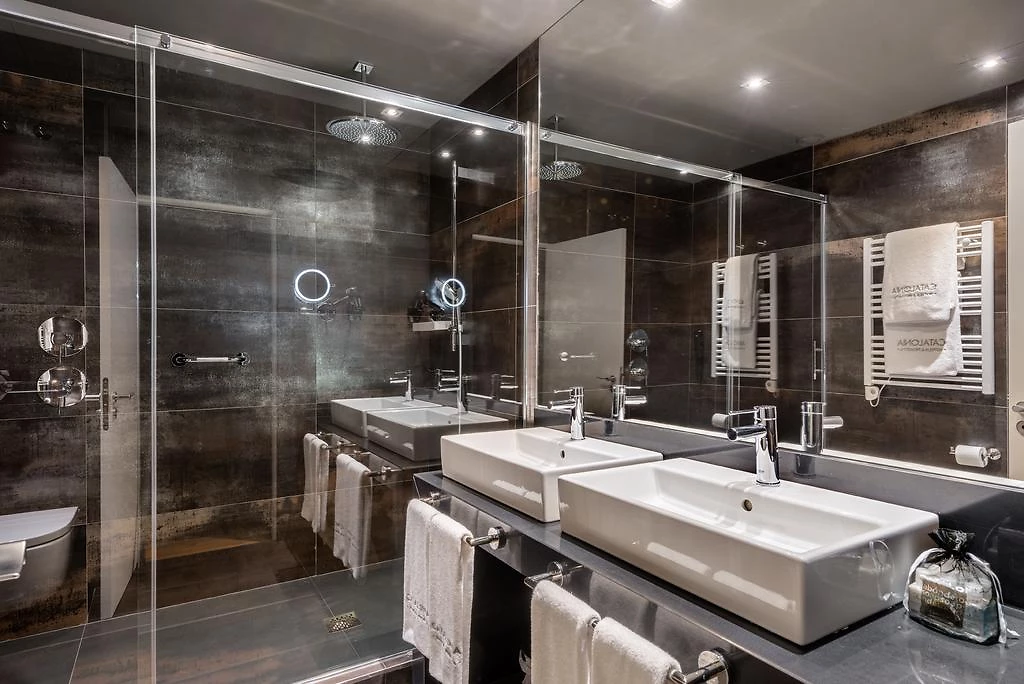 Salle de bain, Hôtel Catalonia Gran Via, Madrid, Espagne