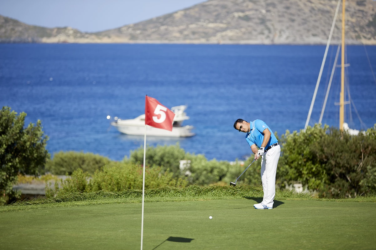 Terrain de golf, Porto Elounda Golf & Spa Resort, Crète, Grèce