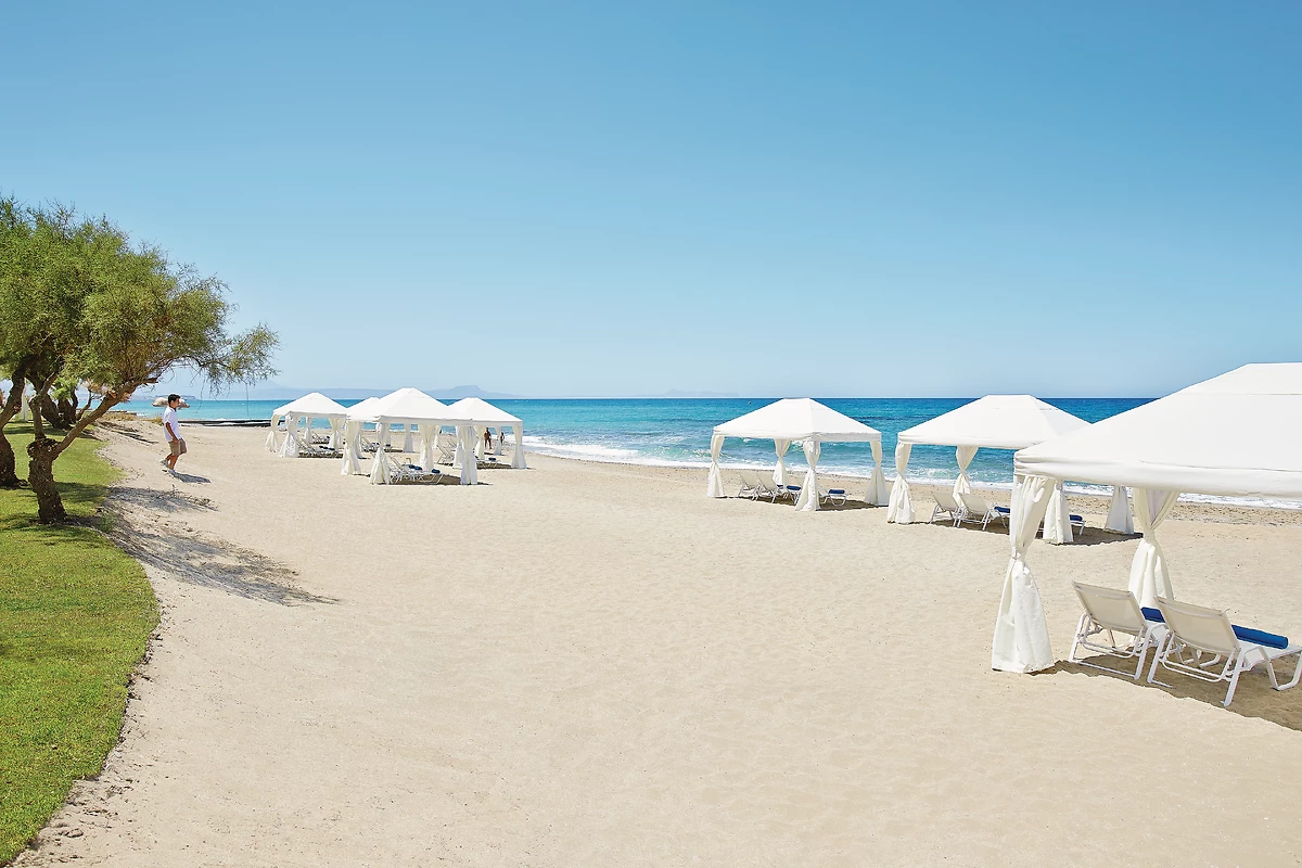 Plage de l'hôtel, hôtel Grecotel Caramel Boutique Resort