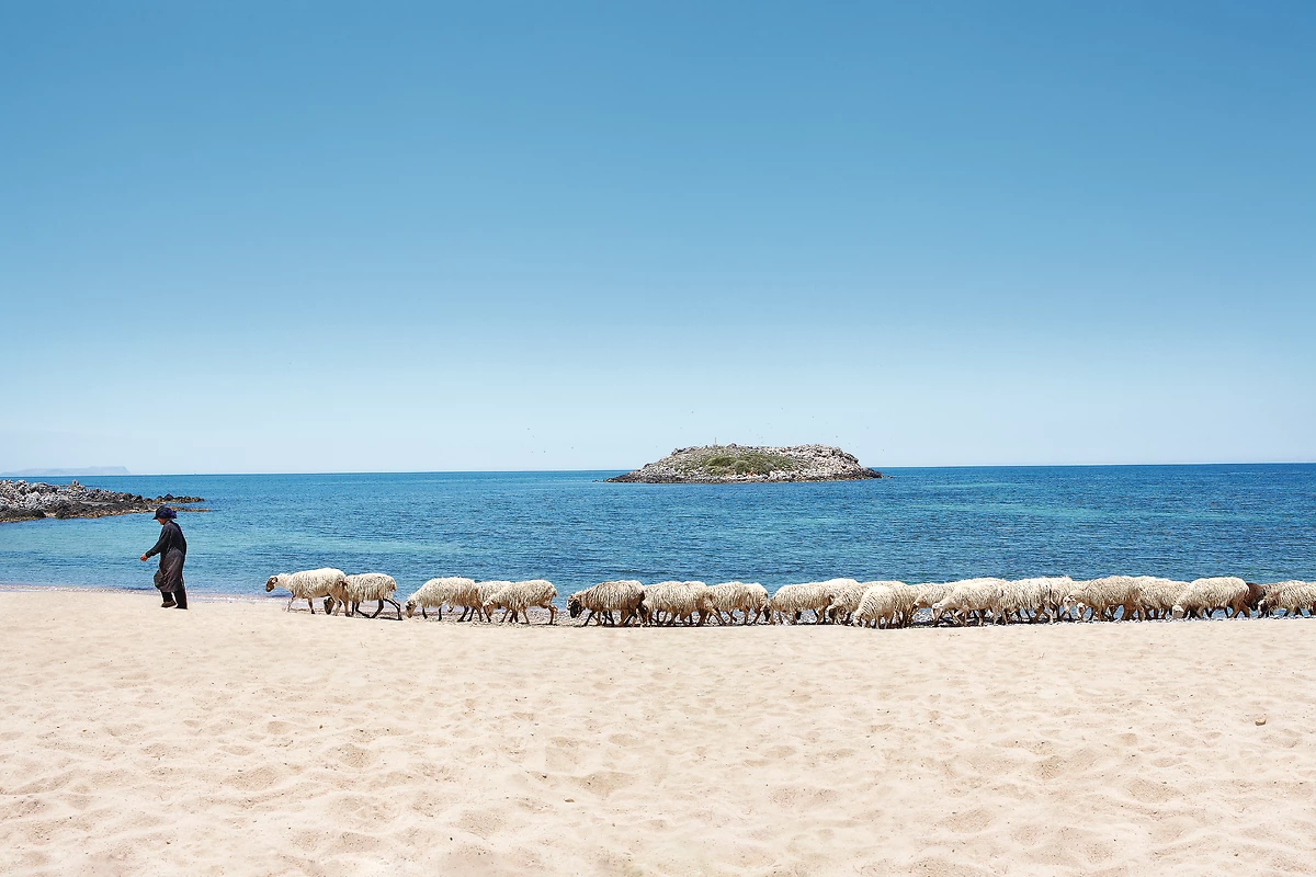 Plage de l'hôtel, Grecotel Meli Palace