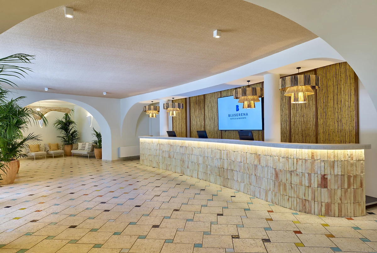 Réception, Calaserena Resort, Sardaigne, Italie